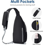 G4Free - G4Free Sling Bag Casual Chest Shoulder Handbag Crossbody Backpack -TN24B457B