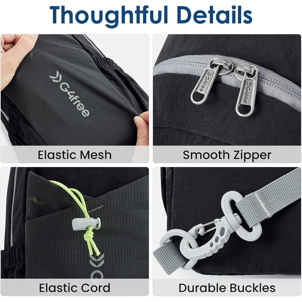 G4Free - G4Free Sling Bag Casual Chest Shoulder Handbag Crossbody Backpack -TN24B457B