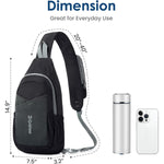G4Free - G4Free Sling Bag Casual Chest Shoulder Handbag Crossbody Backpack -TN24B457B