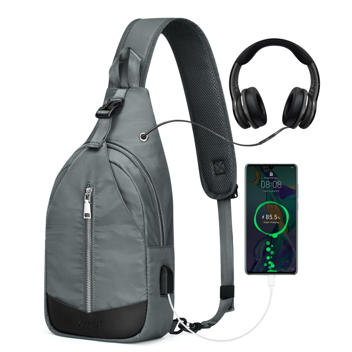 G4Free - G4Free Sling Bag RFID Blocking Crossbody Sling Bag -TN23B196B