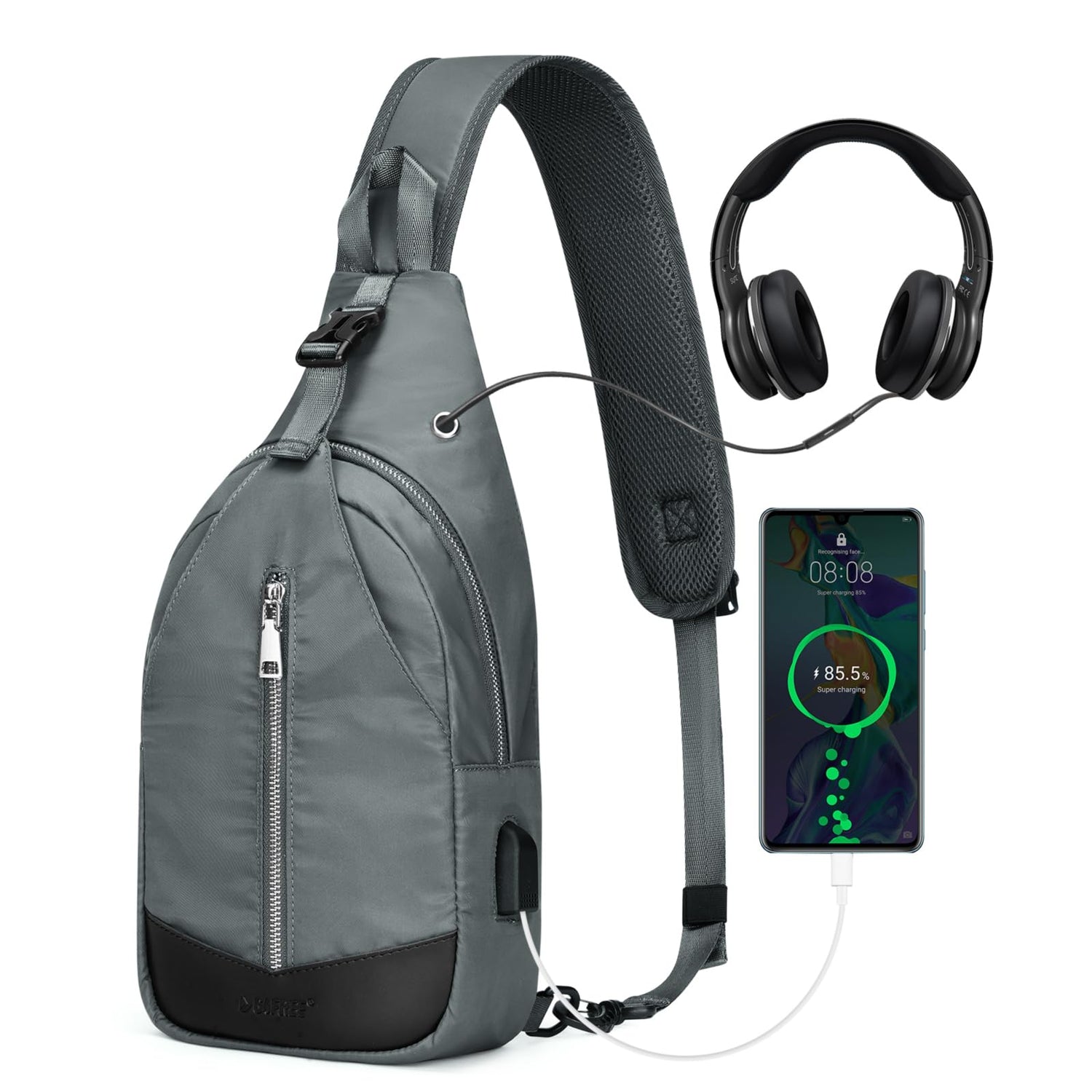 G4Free - G4Free Sling Bag RFID Blocking Crossbody Sling Bag -TN23B196B