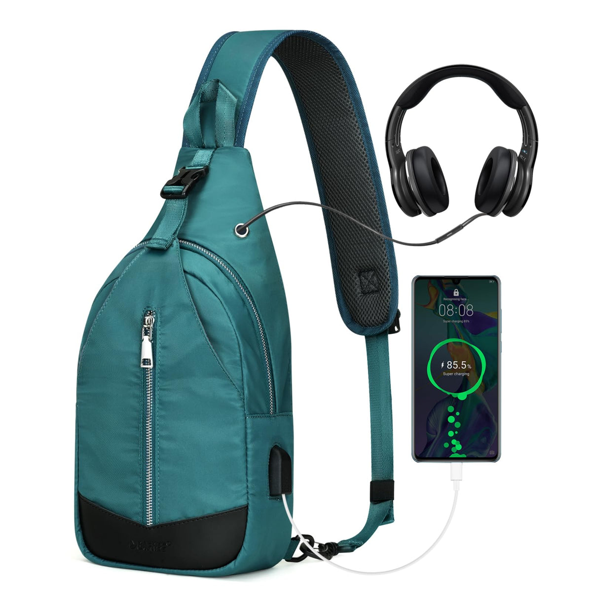 G4Free - G4Free Sling Bag RFID Blocking Crossbody Sling Bag -TN23B196C