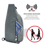 G4Free - G4Free Sling Bag RFID Blocking Crossbody Sling Bag -TN23B196C