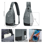 G4Free - G4Free Sling Bag RFID Blocking Crossbody Sling Bag -TN23B196C