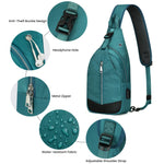 G4Free - G4Free Sling Bag RFID Blocking Crossbody Sling Bag -TN23B196C