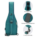 G4Free - G4Free Sling Bag RFID Blocking Crossbody Sling Bag -TN23B196C