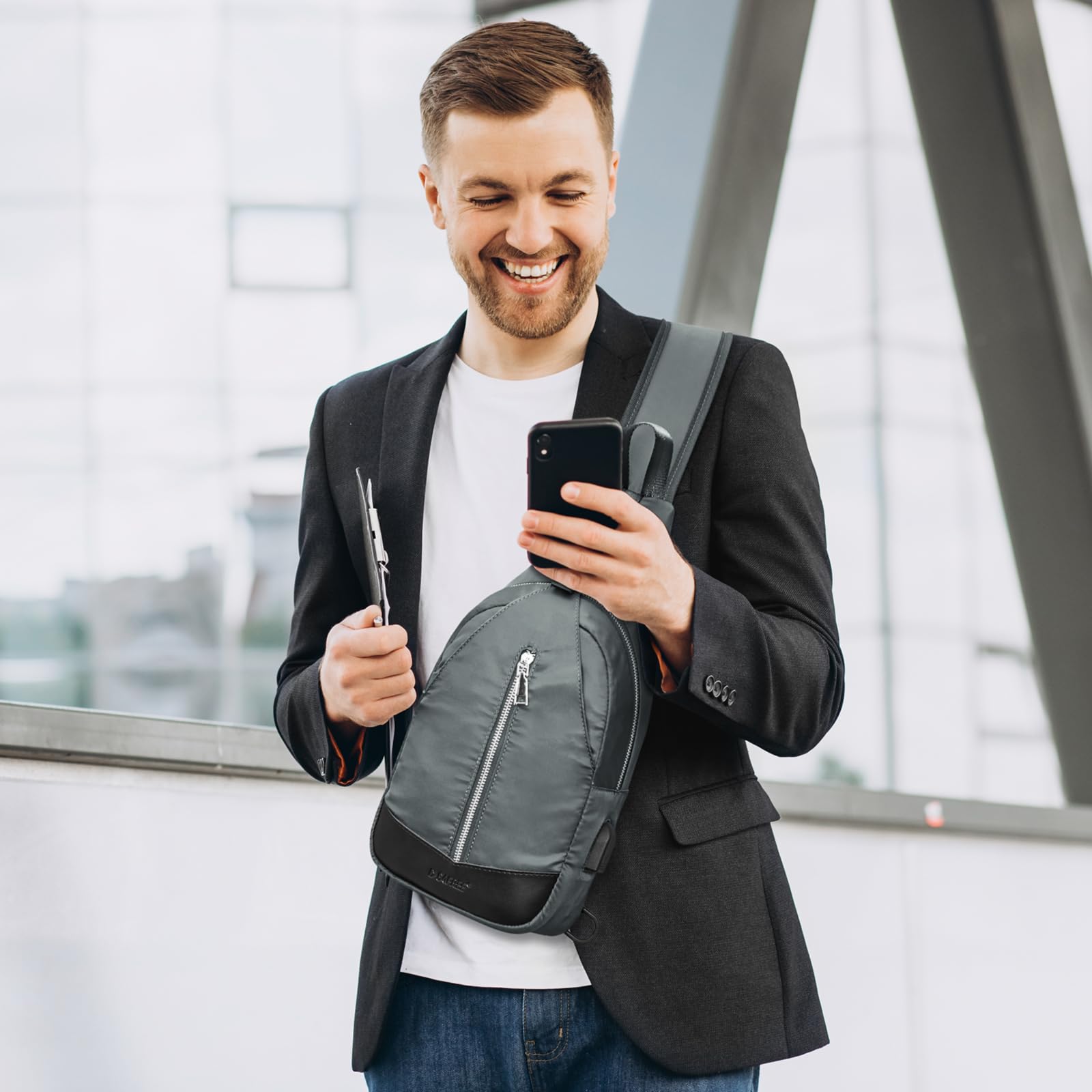 G4Free - G4Free Sling Bag RFID Blocking Crossbody Sling Bag -TN23B196C