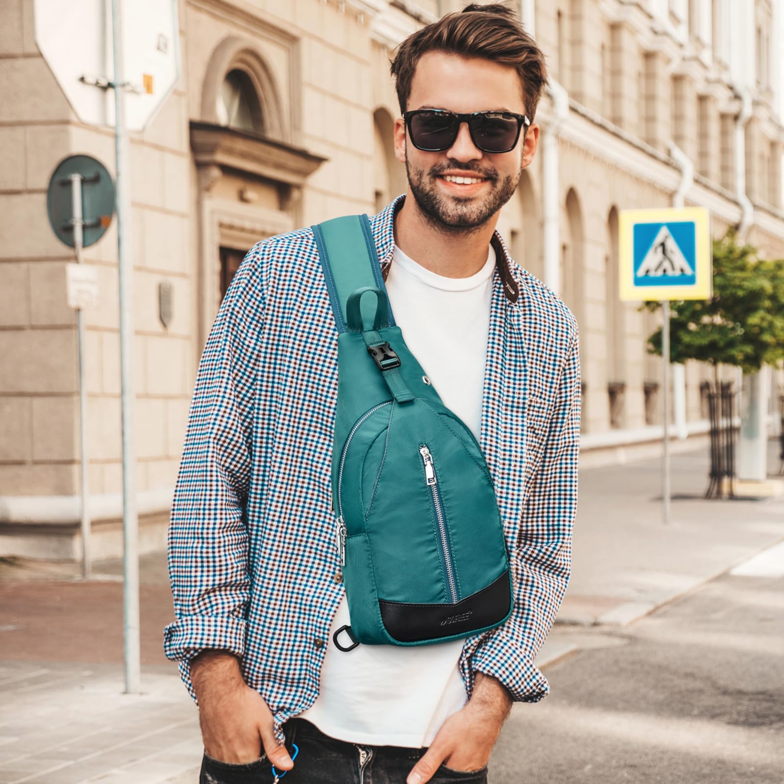 G4Free - G4Free Sling Bag RFID Blocking Crossbody Sling Bag -TN23B196C