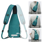 G4Free - G4Free Sling Bag RFID Blocking Crossbody Sling Bag -TN23B196C