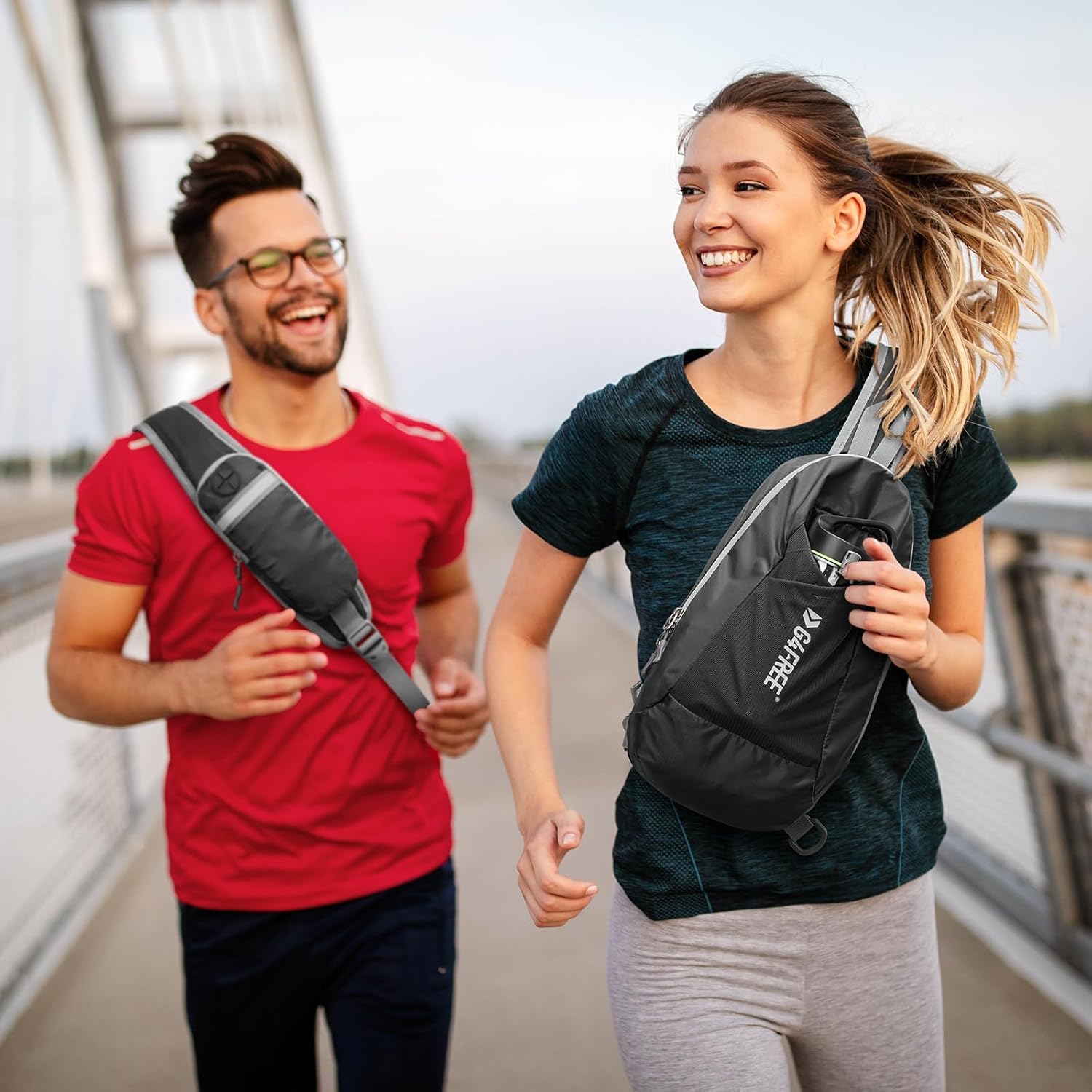 G4Free - G4Free Sling Bag RFID Blocking Lightweight Crossbody Backpack -TN23B245E
