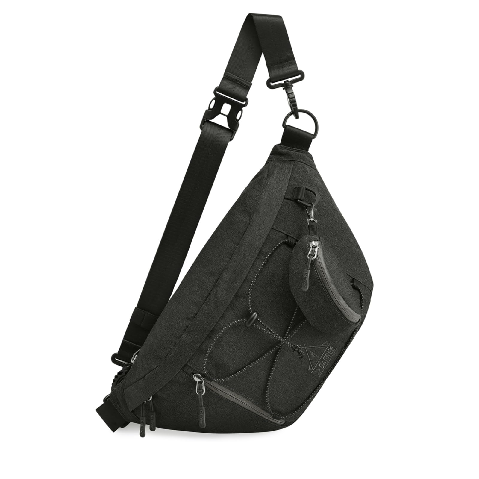G4Free - G4Free Sling Bag RFID Blocking Over Shoulder Belt Bag -TN23B200A