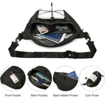 G4Free - G4Free Sling Bag RFID Blocking Over Shoulder Belt Bag -TN23B200A