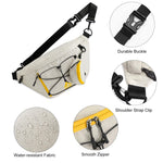 G4Free - G4Free Sling Bag RFID Blocking Over Shoulder Belt Bag -TN23B200A