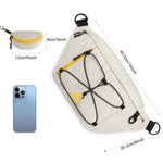 G4Free - G4Free Sling Bag RFID Blocking Over Shoulder Belt Bag -TN23B200A