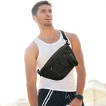 G4Free - G4Free Sling Bag RFID Blocking Over Shoulder Belt Bag -TN23B200A