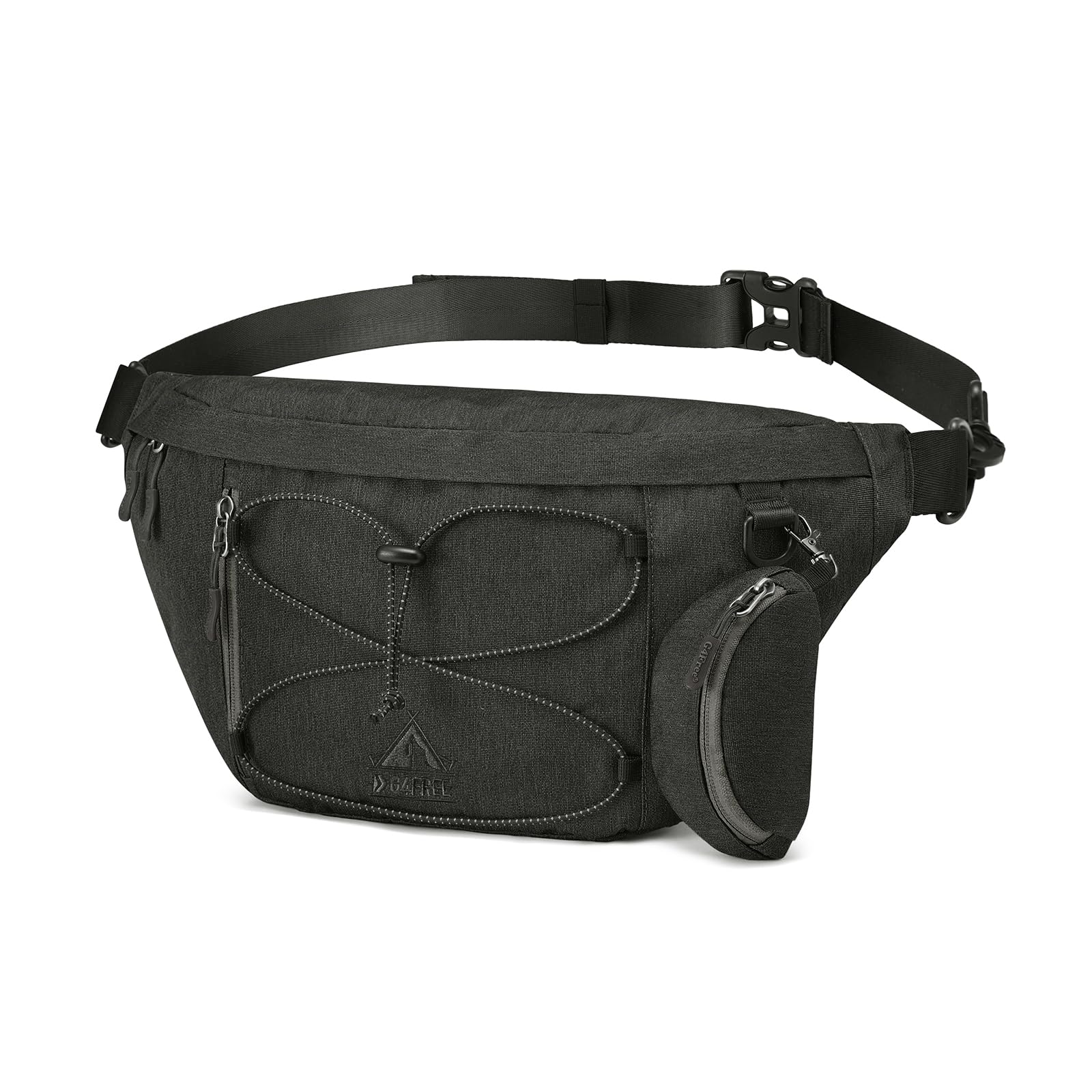 G4Free - G4Free Sling Bag RFID Blocking Over Shoulder Belt Bag -TN23B200A