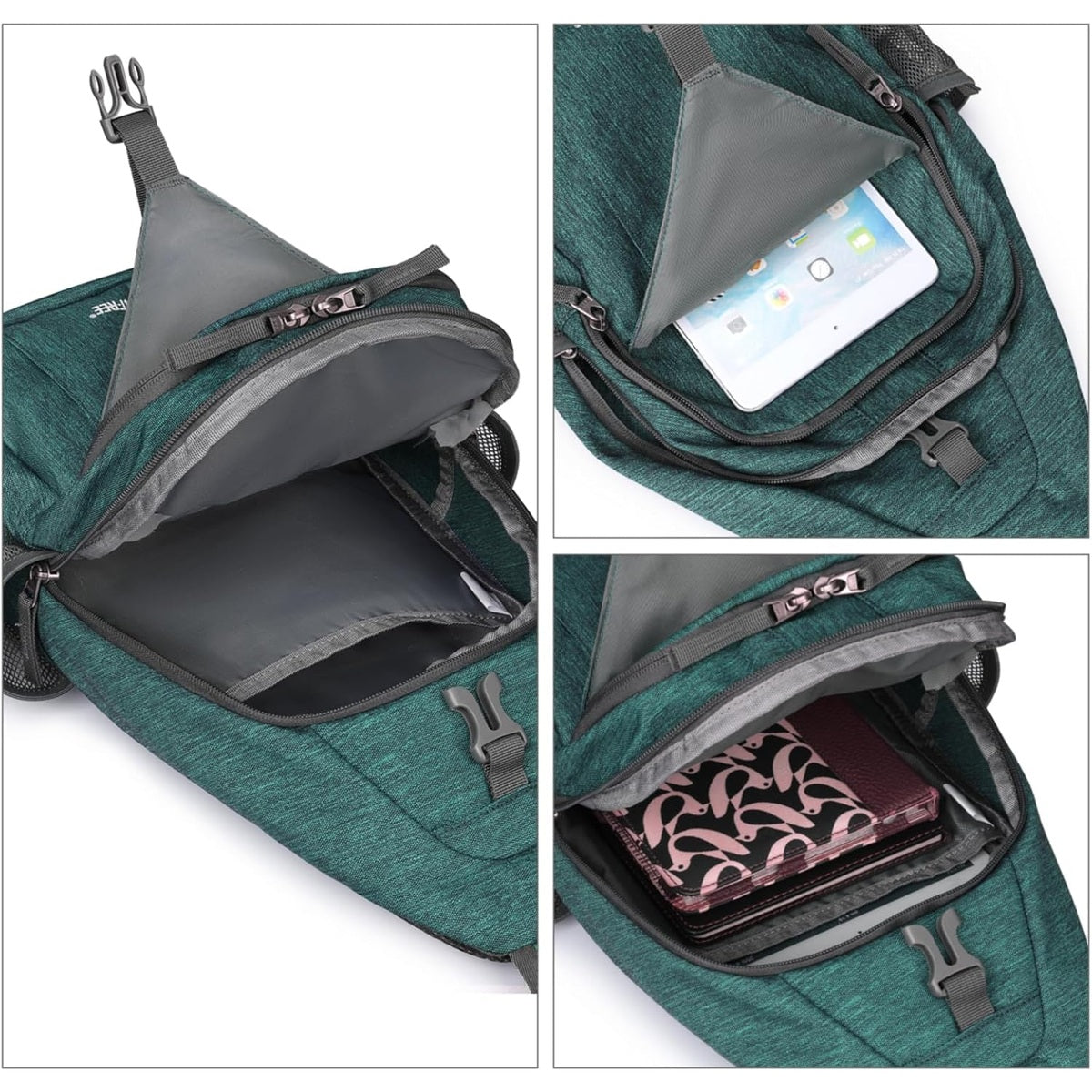 G4Free - G4Free Sling Bag RFID Blocking Sling Backpack Crossbody Chest Bag Daypack -D02V743H