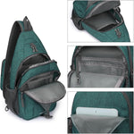 G4Free - G4Free Sling Bag RFID Blocking Sling Backpack Crossbody Chest Bag Daypack -D02V743H