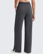 G4Free - G4Free Smoofit Modal Soft Sweatpants Ribbed Waist Side Slit with Pockets -GF26J1018A001A-S