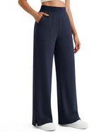 G4Free - G4Free Smoofit Modal Soft Sweatpants Ribbed Waist Side Slit with Pockets -GF26J1018A001A-S