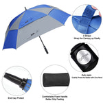 G4Free - G4Free Square Windproof Auto Open Stick Umbrella -D02V590A