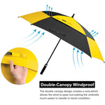 G4Free - G4Free Square Windproof Auto Open Stick Umbrella -D02V590A
