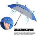 G4Free - G4Free Square Windproof Auto Open Stick Umbrella -D02V590A