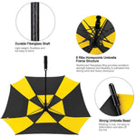 G4Free - G4Free Square Windproof Auto Open Stick Umbrella -D02V590A