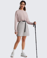 G4Free - G4Free Strowen 18" Hiking Cargo Skirt Elastic Waist 2 Pockets Quick Dry -GF26S953A001A-S