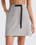 G4Free - G4Free Strowen 18" Hiking Cargo Skirt Elastic Waist 2 Pockets Quick Dry -GF26S953A001A-S