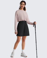 G4Free - G4Free Strowen 18" Hiking Cargo Skirt Elastic Waist 2 Pockets Quick Dry -GF26S953A001A-S
