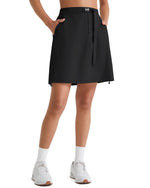 G4Free - G4Free Strowen 18" Hiking Cargo Skirt Elastic Waist 2 Pockets Quick Dry -GF26S953A001A-S