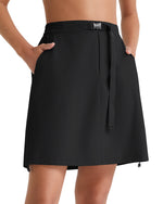 G4Free - G4Free Strowen 18" Hiking Cargo Skirt Elastic Waist 2 Pockets Quick Dry -GF26S953A001A-S