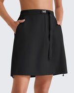 G4Free - G4Free Strowen 18" Hiking Cargo Skirt Elastic Waist 2 Pockets Quick Dry -GF26S953A001A-S