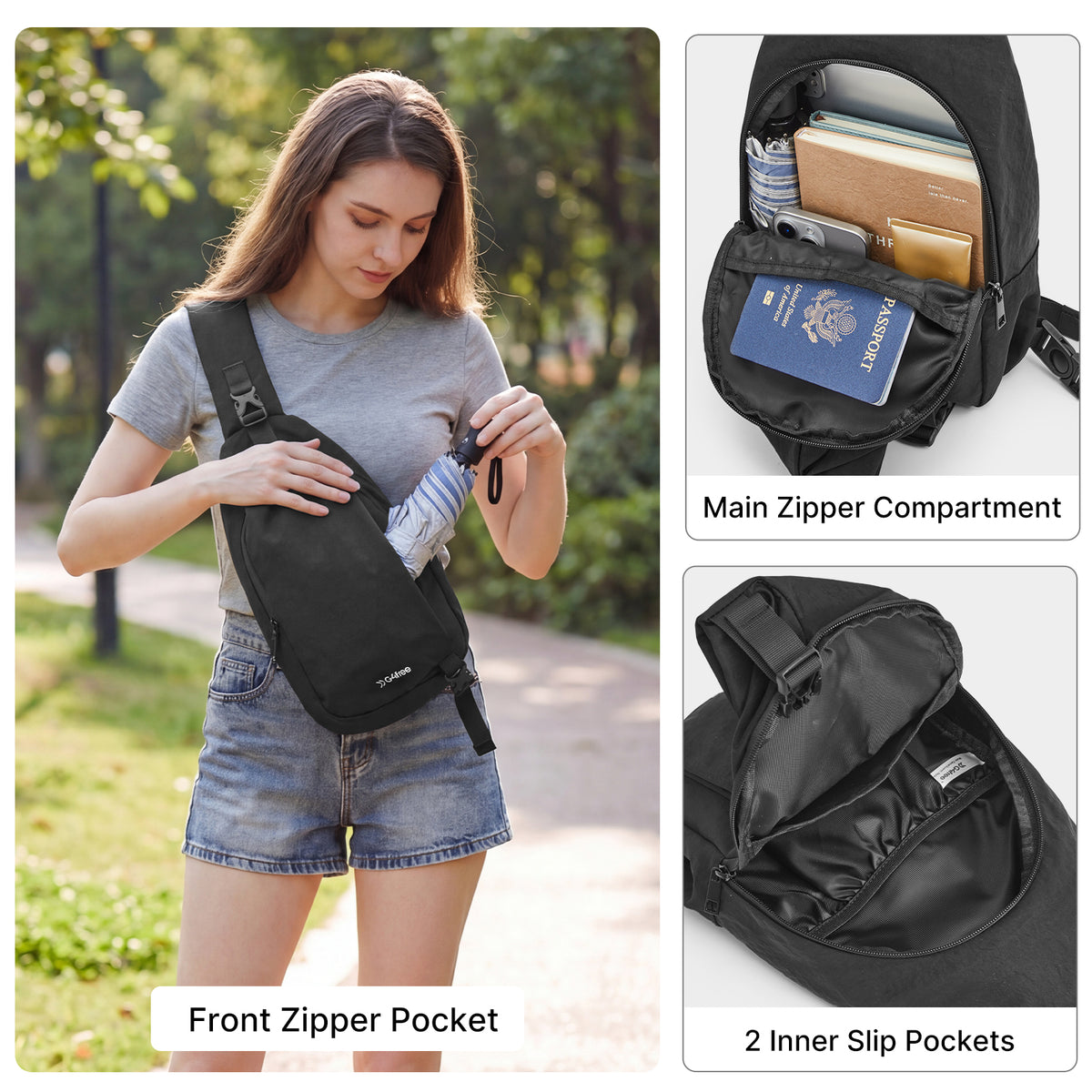 G4Free - G4Free Stylish RFID Anti-Theft Chest Bag -TN25B617A