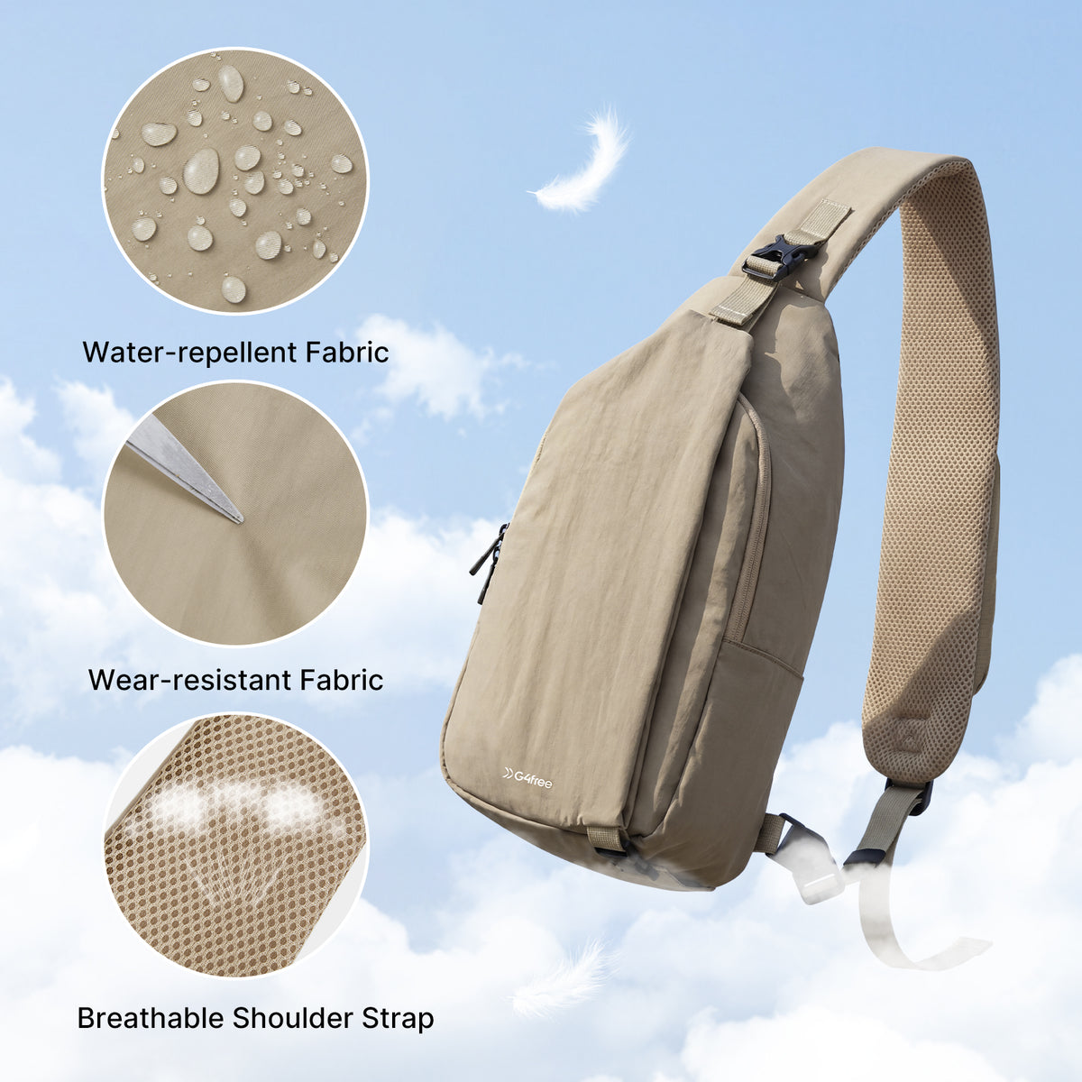 G4Free - G4Free Stylish RFID Anti-Theft Chest Bag -TN25B617A