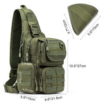 G4Free - G4Free Tactical EDC Sling Bag Pack with Pistol Holster -D02V666B