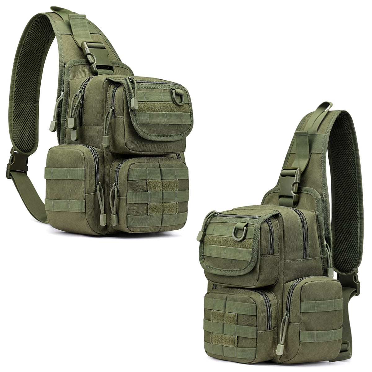G4Free - G4Free Tactical EDC Sling Bag Pack with Pistol Holster -D02V666B