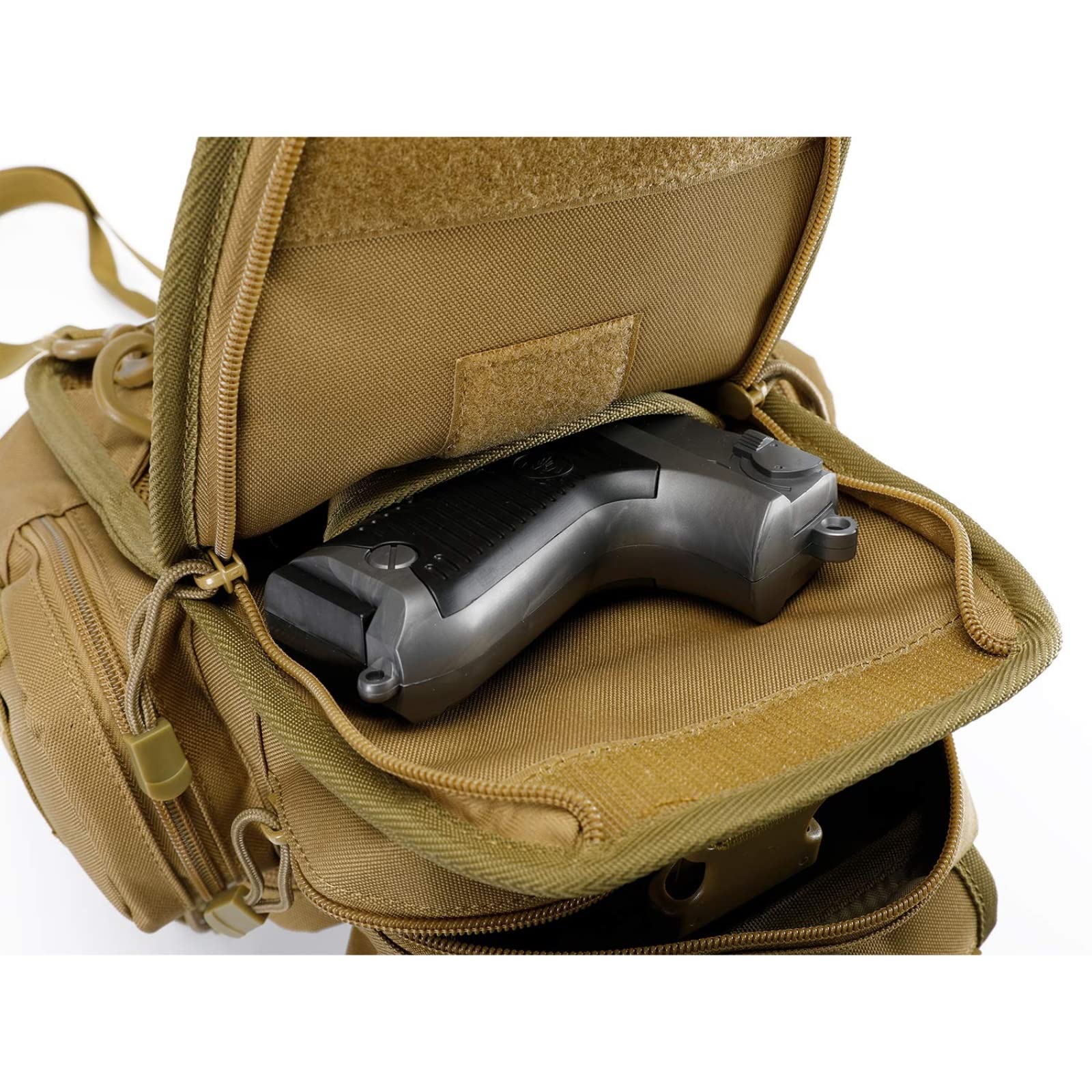G4Free - G4Free Tactical EDC Sling Bag Pack with Pistol Holster -D02V666B