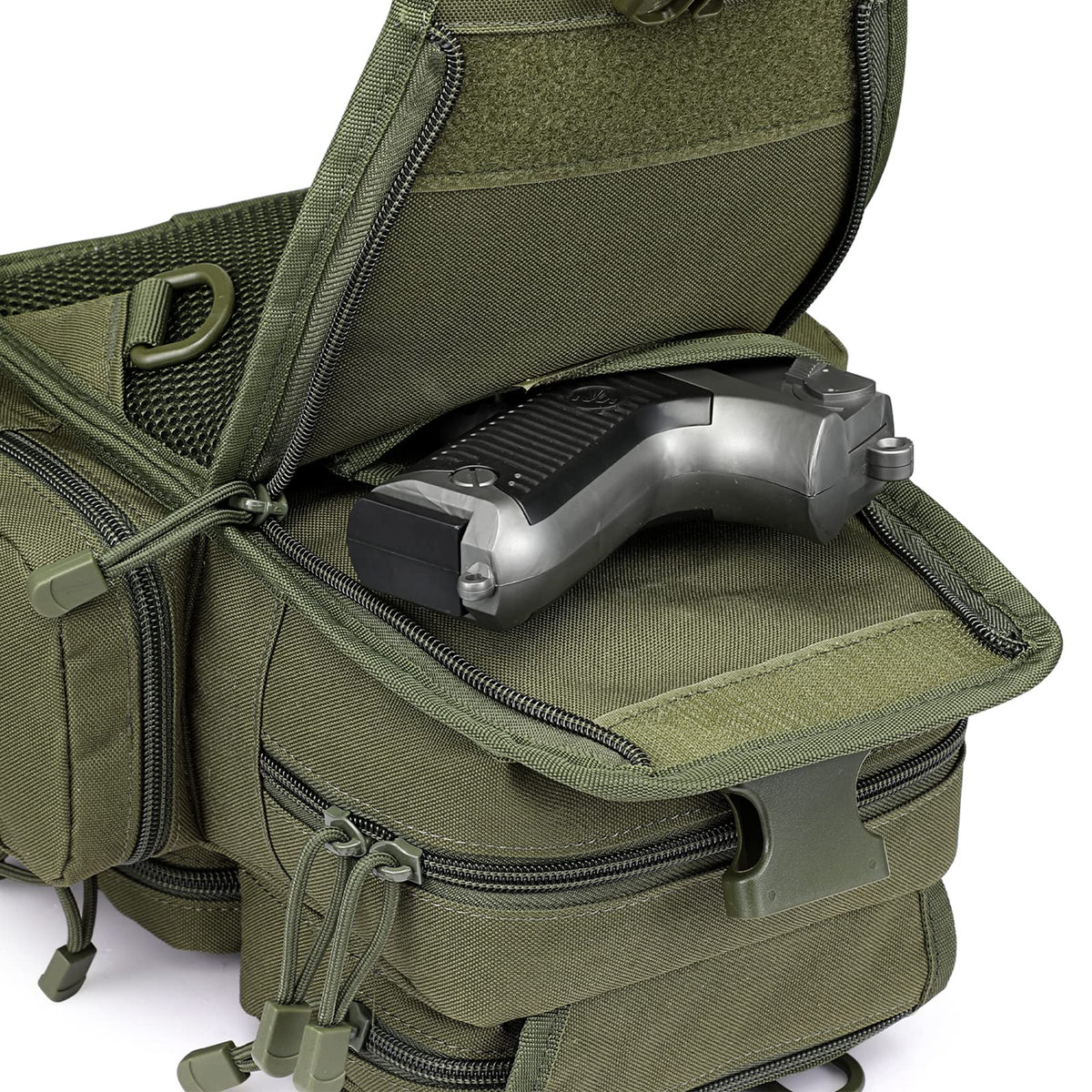 G4Free - G4Free Tactical EDC Sling Bag Pack with Pistol Holster -D02V666B