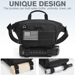 G4Free - G4Free Tactical Fanny Pack, Fashion Crossbody Bag Waist Packs -TN24B465B