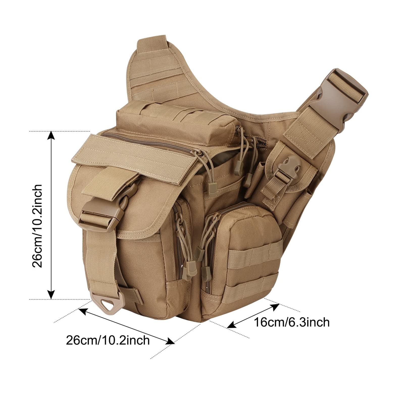 G4Free - G4Free Tactical Messenger Fishing Tackle Side Bag -D04V163A