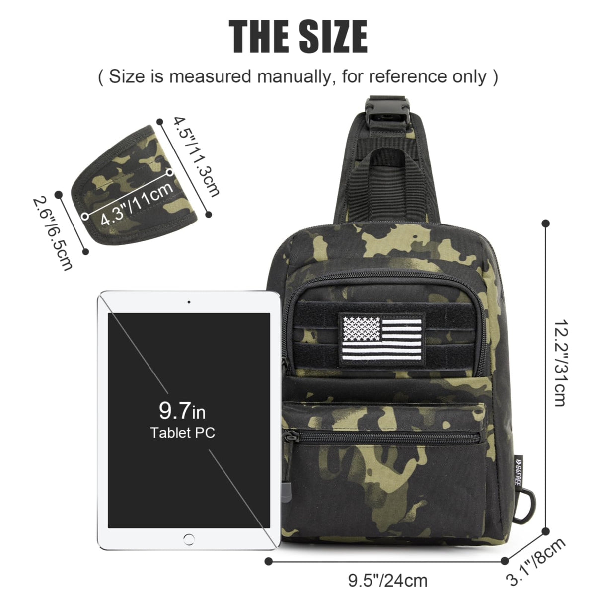 G4Free - G4Free Tactical Military Rover Shoulder Sling Pack -TN22B161B