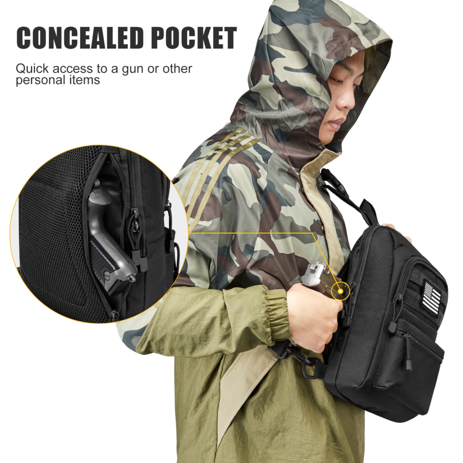 G4Free - G4Free Tactical Military Rover Shoulder Sling Pack -TN22B161B