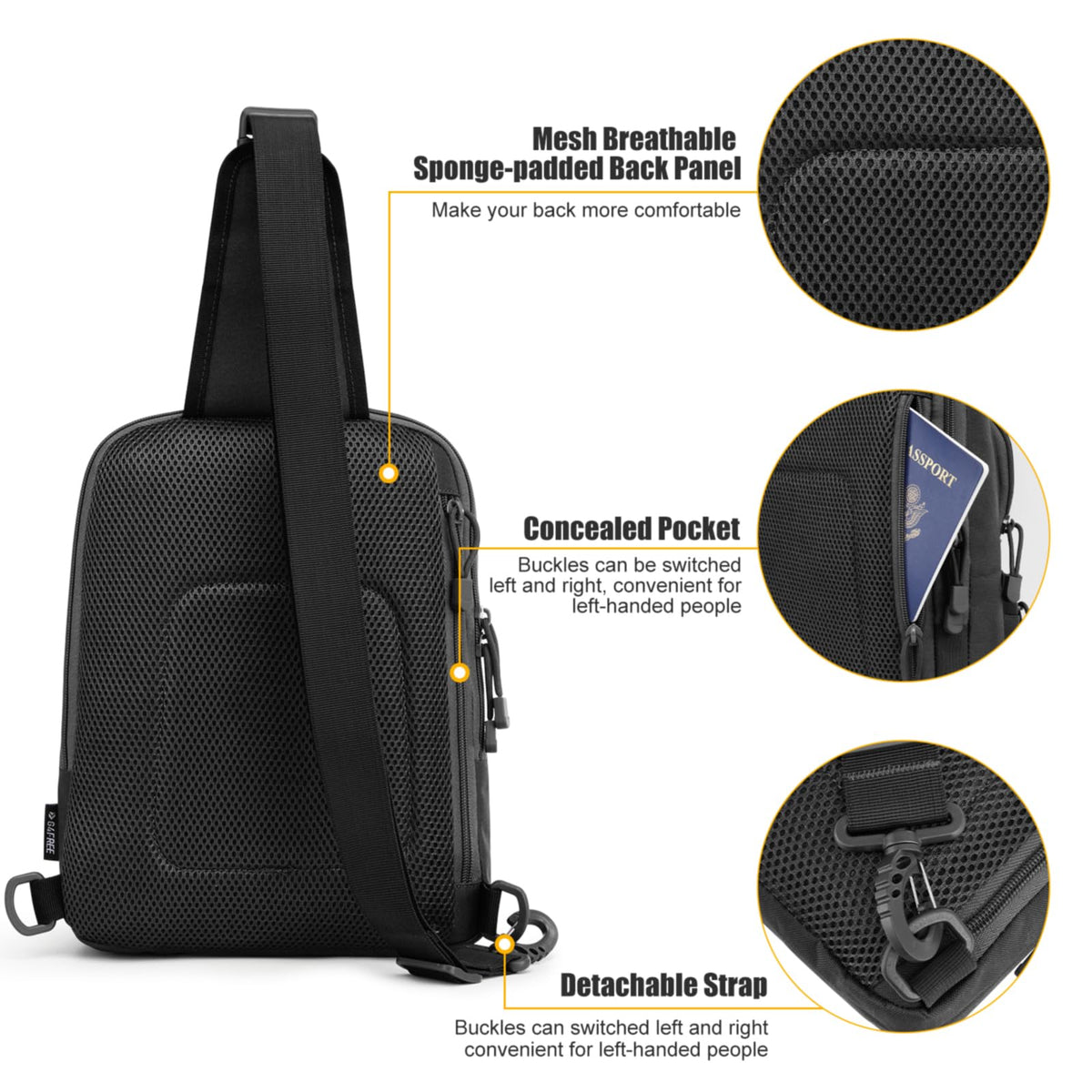 G4Free - G4Free Tactical Military Rover Shoulder Sling Pack -TN22B161B