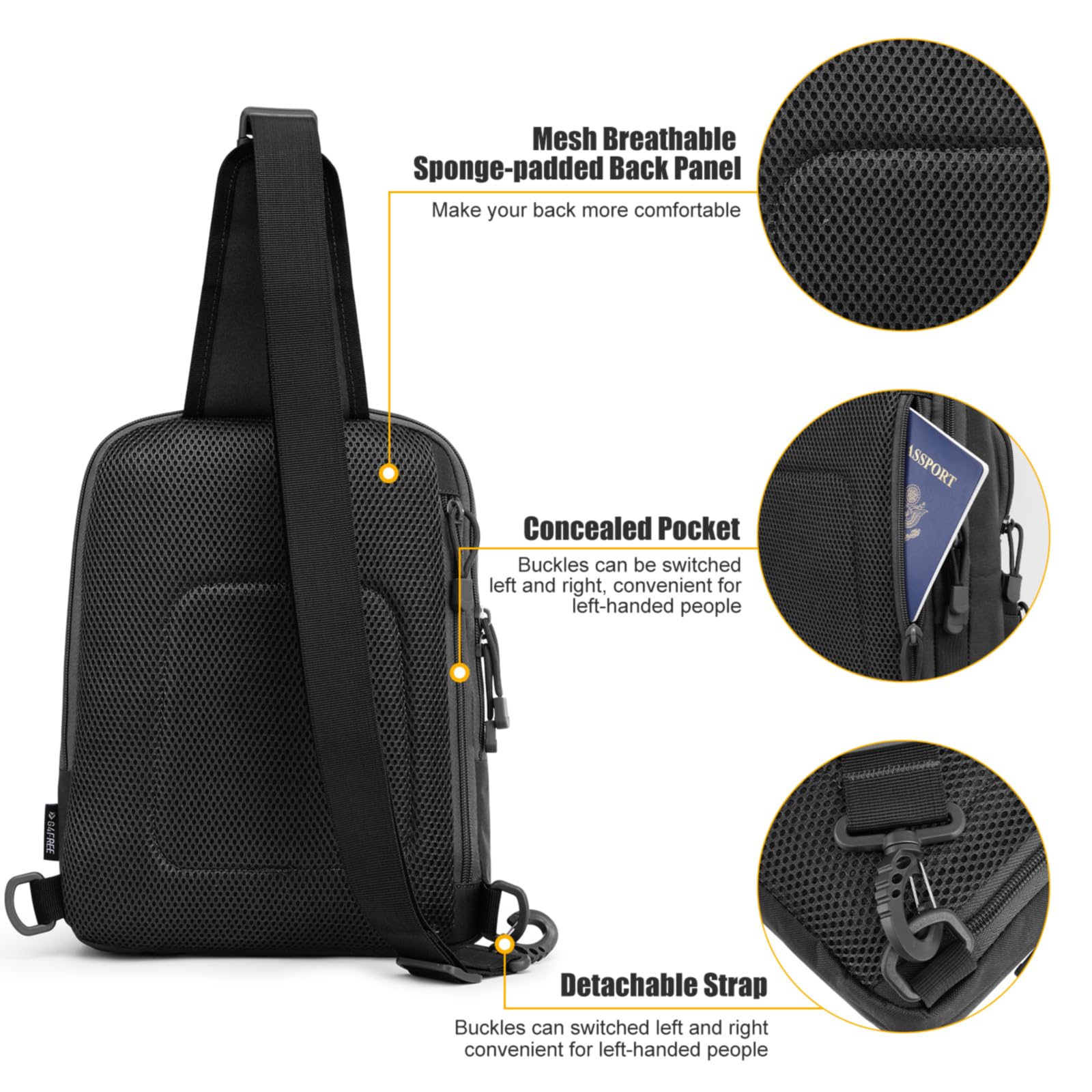 G4Free - G4Free Tactical Military Rover Shoulder Sling Pack -TN22B161B