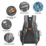 G4Free - G4Free Tennis Backpack Holds 4 Rackets with Shoe Compartment -TN24B327B