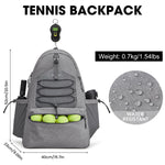 G4Free - G4Free Tennis Backpack Holds 4 Rackets with Shoe Compartment -TN24B327B