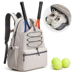 G4Free - G4Free Tennis Backpack Holds 4 Rackets with Shoe Compartment -TN24B327B