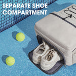 G4Free - G4Free Tennis Backpack Holds 4 Rackets with Shoe Compartment -TN24B327B